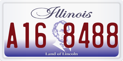 IL license plate A168488
