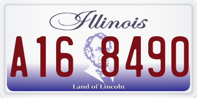 IL license plate A168490