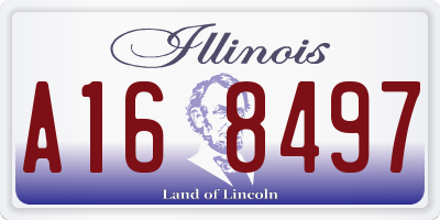 IL license plate A168497