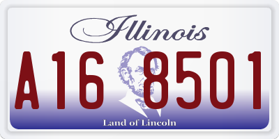 IL license plate A168501
