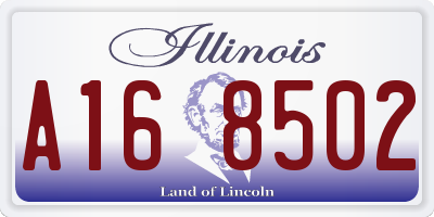 IL license plate A168502