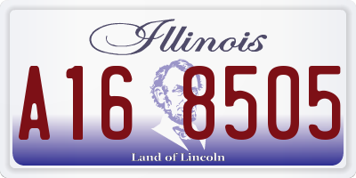 IL license plate A168505