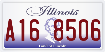 IL license plate A168506