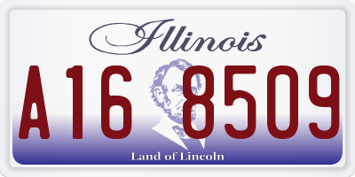 IL license plate A168509