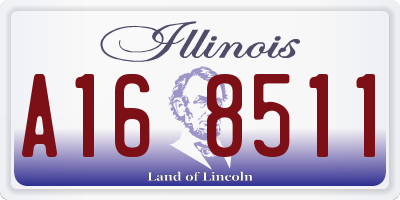 IL license plate A168511