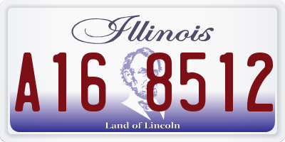 IL license plate A168512