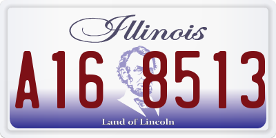 IL license plate A168513