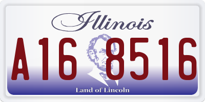 IL license plate A168516
