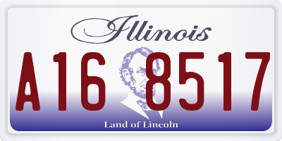 IL license plate A168517