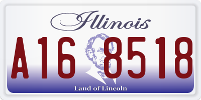 IL license plate A168518