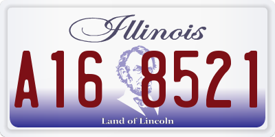 IL license plate A168521