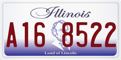 IL license plate A168522