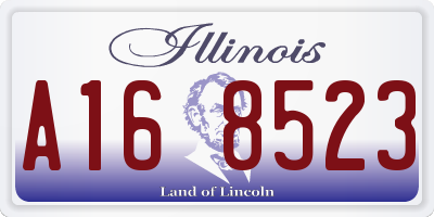 IL license plate A168523