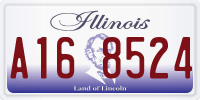 IL license plate A168524