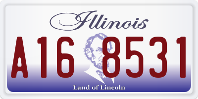 IL license plate A168531