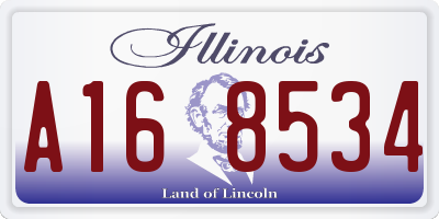 IL license plate A168534