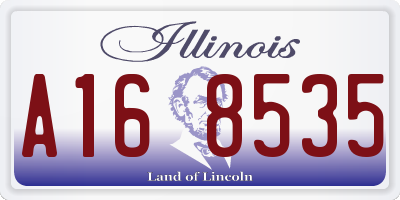 IL license plate A168535