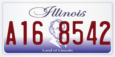 IL license plate A168542
