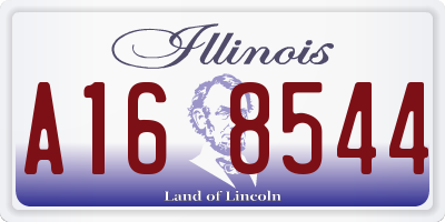 IL license plate A168544