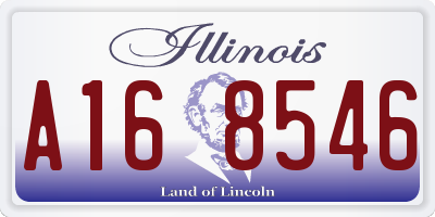 IL license plate A168546