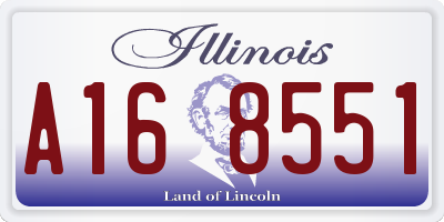 IL license plate A168551