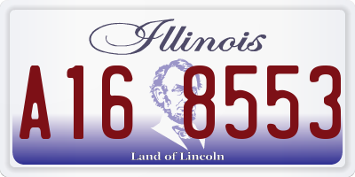 IL license plate A168553