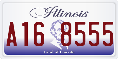 IL license plate A168555