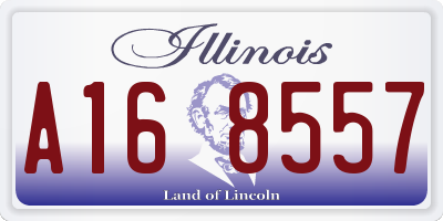 IL license plate A168557