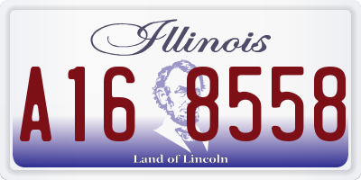 IL license plate A168558