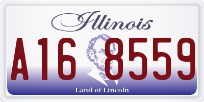 IL license plate A168559