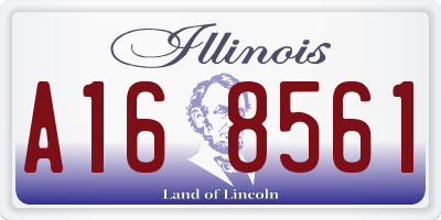 IL license plate A168561