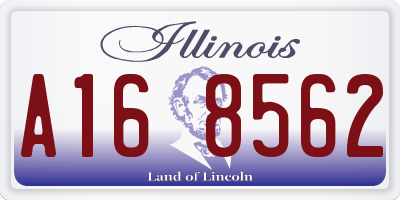 IL license plate A168562