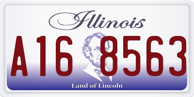 IL license plate A168563