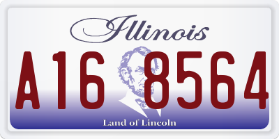 IL license plate A168564