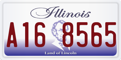 IL license plate A168565