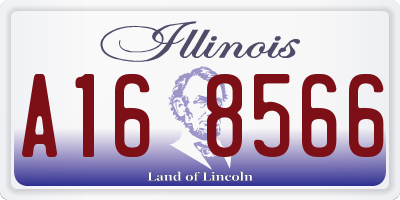 IL license plate A168566