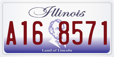 IL license plate A168571