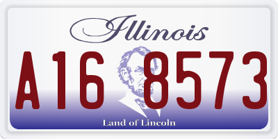 IL license plate A168573