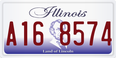 IL license plate A168574