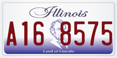 IL license plate A168575