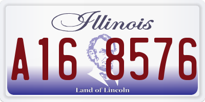 IL license plate A168576