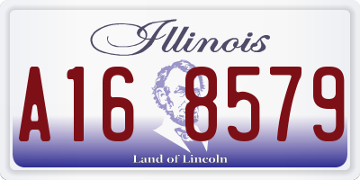 IL license plate A168579