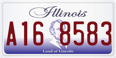 IL license plate A168583