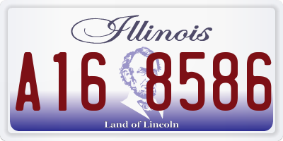 IL license plate A168586