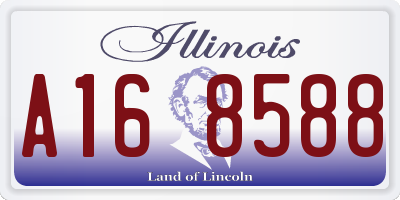 IL license plate A168588