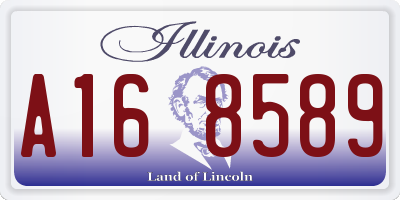 IL license plate A168589
