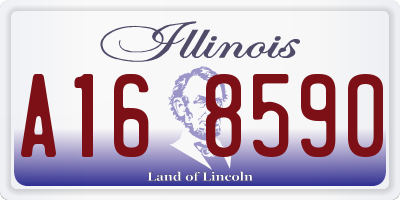 IL license plate A168590