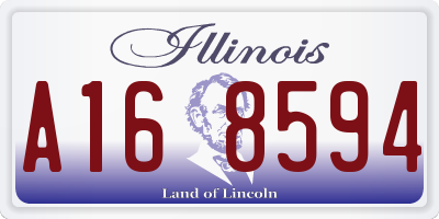 IL license plate A168594