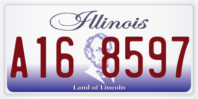 IL license plate A168597