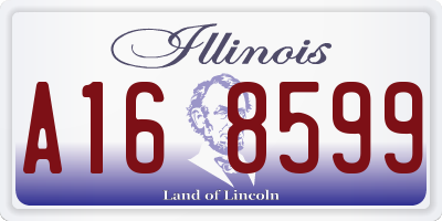 IL license plate A168599